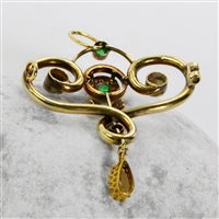 Cuneo - Corso Nizza 11 - Anhänger Goldside Dame in Gold Smeraldo 0.15 Ct 82120207 - 82120207